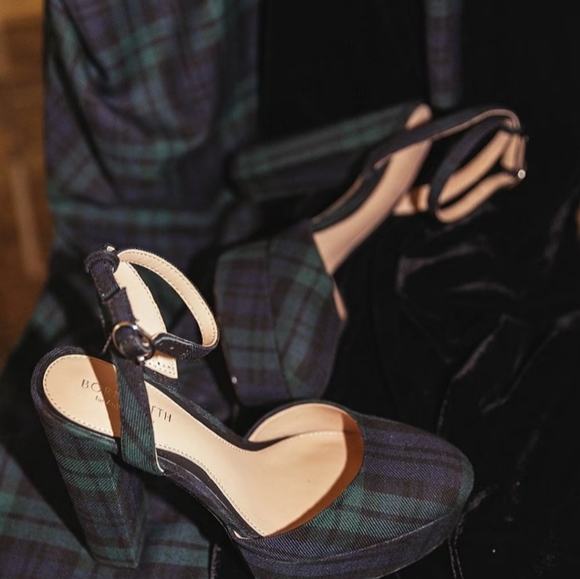 Antonio Melanix Born on Fifth Liv Tartan Plaid Closed Toe Platform Dress Pumps - Picture 8 of 8
